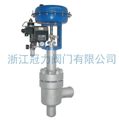 气动高压单座角阀