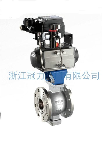 V型球阀是怎样使活塞式执行机构为双作用?